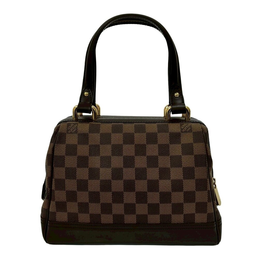 LOUIS VUITTON Authentic Brown Damier Leather Tote Bag - Picture 3 of 10